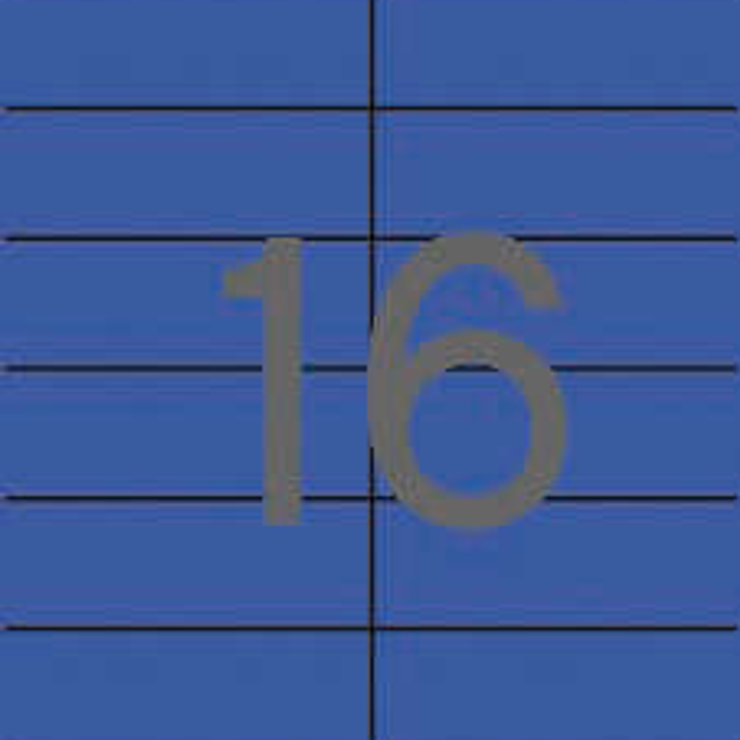 Apli Etiquetas Azules Permanentes 105.0 x 37.0mm 20 Hojas 1