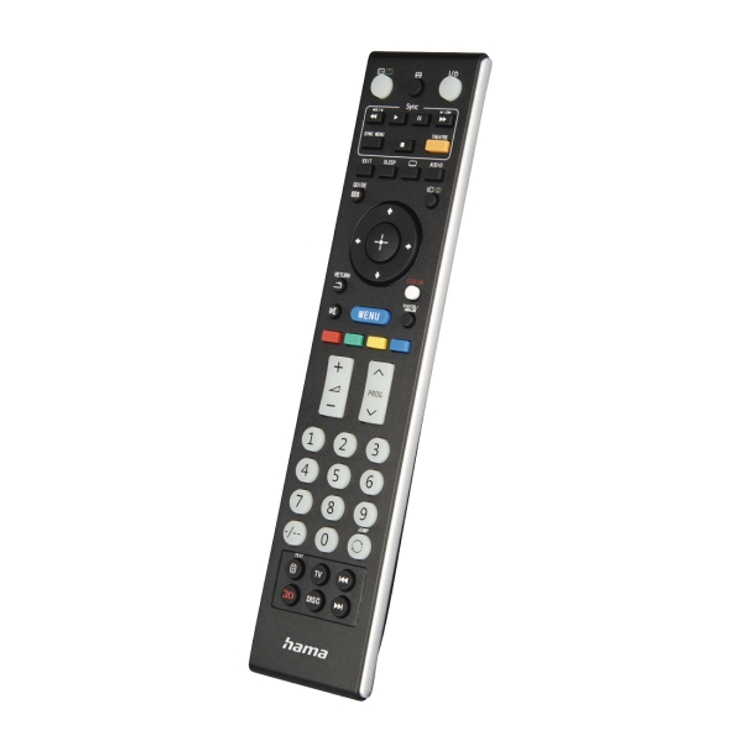 Hama Mando a Distancia para TV Sony - Alcance 10m - 52 Botones - Acceso Directo a Plataformas de Streaming - 21.2x4.8x2.5cm - Color Negro 1