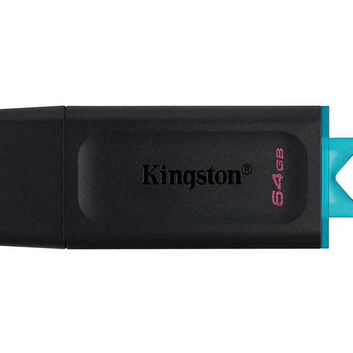 Kingston DataTraveler Exodia Memoria USB 64GB - USB 3.2 Gen 1 - Con Tapa - Enganche para Llavero - Color Negro (Pendrive) 1