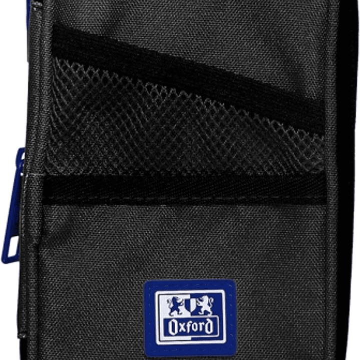 Oxford B-Max Estuche Portatodo Expandible - 1 Compartimento de Gran Capacidad - 2 Bolsillos Exteriores - Fabricado en Material Reciclado - Color Negro 1
