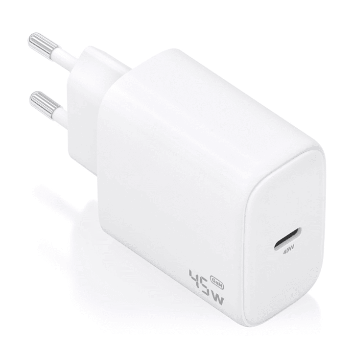 Aisens Cargador GAN 45W - USB-C PD3.0 QC4.0 - Color Blanco 1