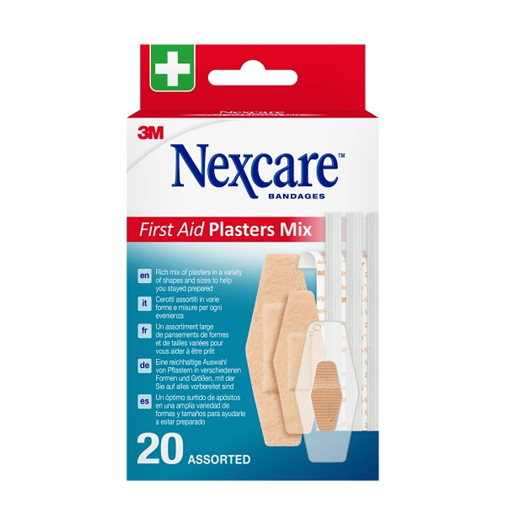 Nexcare Pack de 20 Apositos Surtidos - Transpirable - Colores Surtidos 1