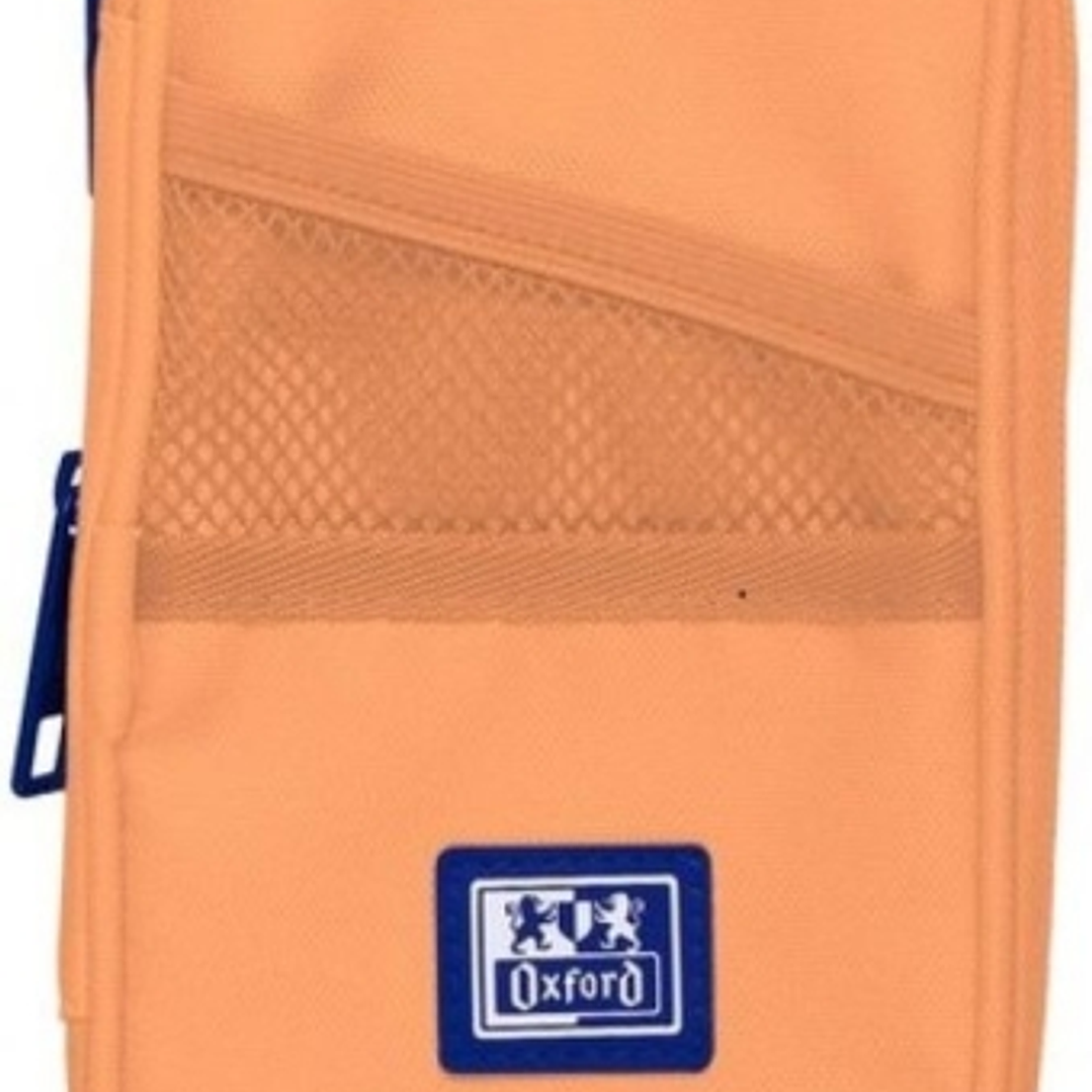 Oxford B-Max Estuche Portatodo Expandible - 1 Compartimento de Gran Capacidad - 2 Bolsillos Exteriores - Fabricado en Material Reciclado - Color Meloc 1