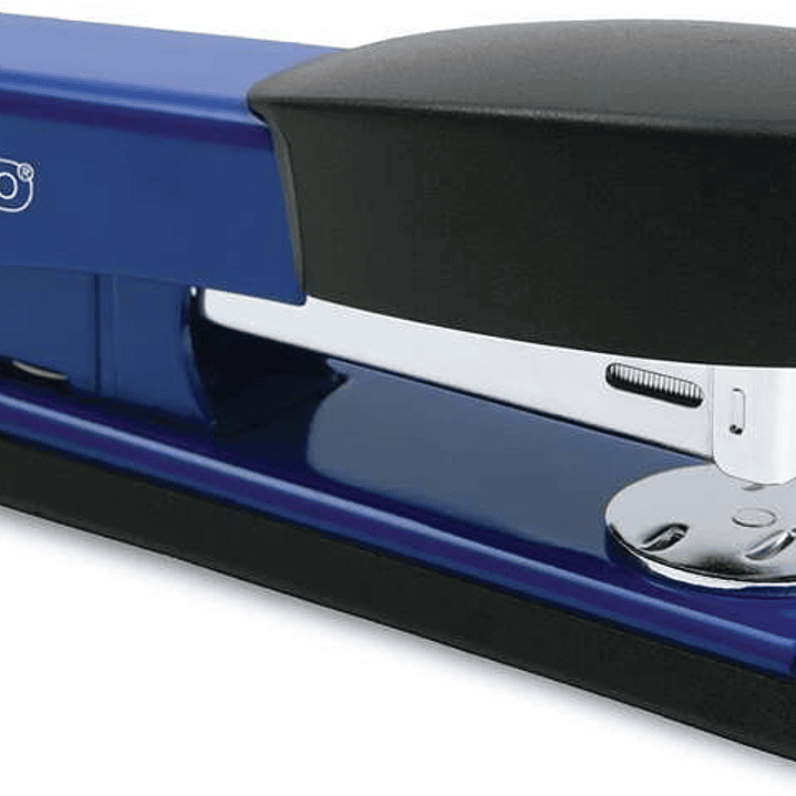 Rapesco Bowfin Grapadora Metalica de Sobremesa - Hasta 25 Hojas - Grapas 26/6, 24/6 - Grapado Cerrado y Abierto - Color Azul/Negro 1