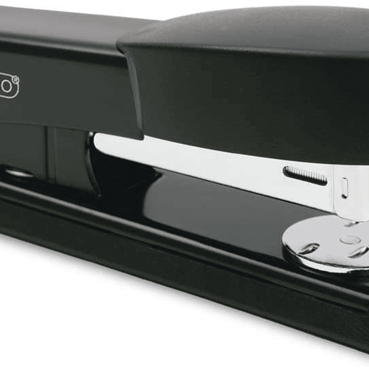 Rapesco Bowfin Grapadora Metalica de Sobremesa - Hasta 25 Hojas - Grapas 26/6, 24/6 - Grapado Cerrado y Abierto - Color Negro 1
