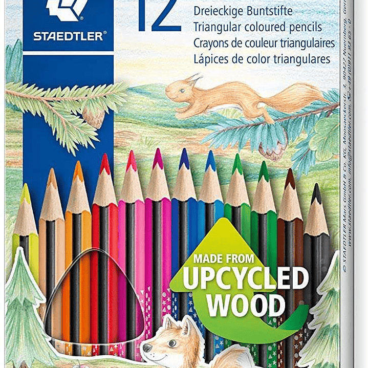 Staedtler Noris Colour 187 Pack de 12 Lapices Triangulares de Colores - Resistencia a la Rotura - Colores Surtidos 1