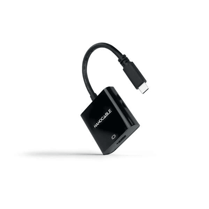 Nanocable Conversor USB-C A HDMI 4K - 15cm - Color Negro 1