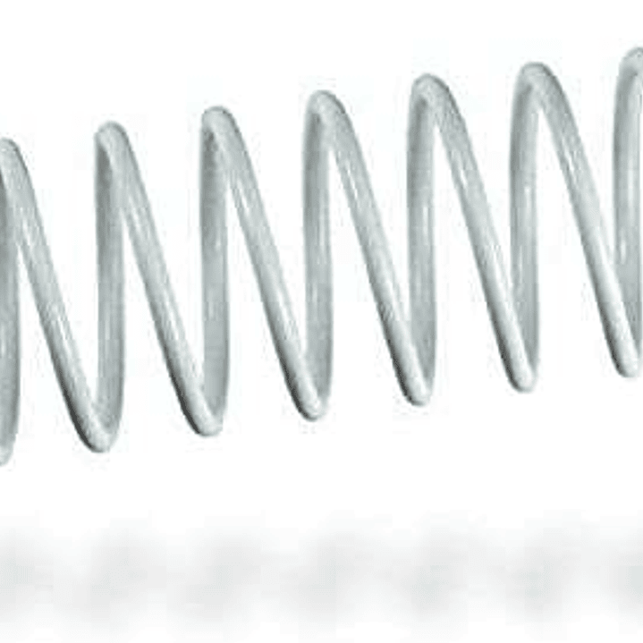 Fellowes Pack de 100 Espirales Metalicas 12mm - Hasta 80 Paginas - Color Blanco 1