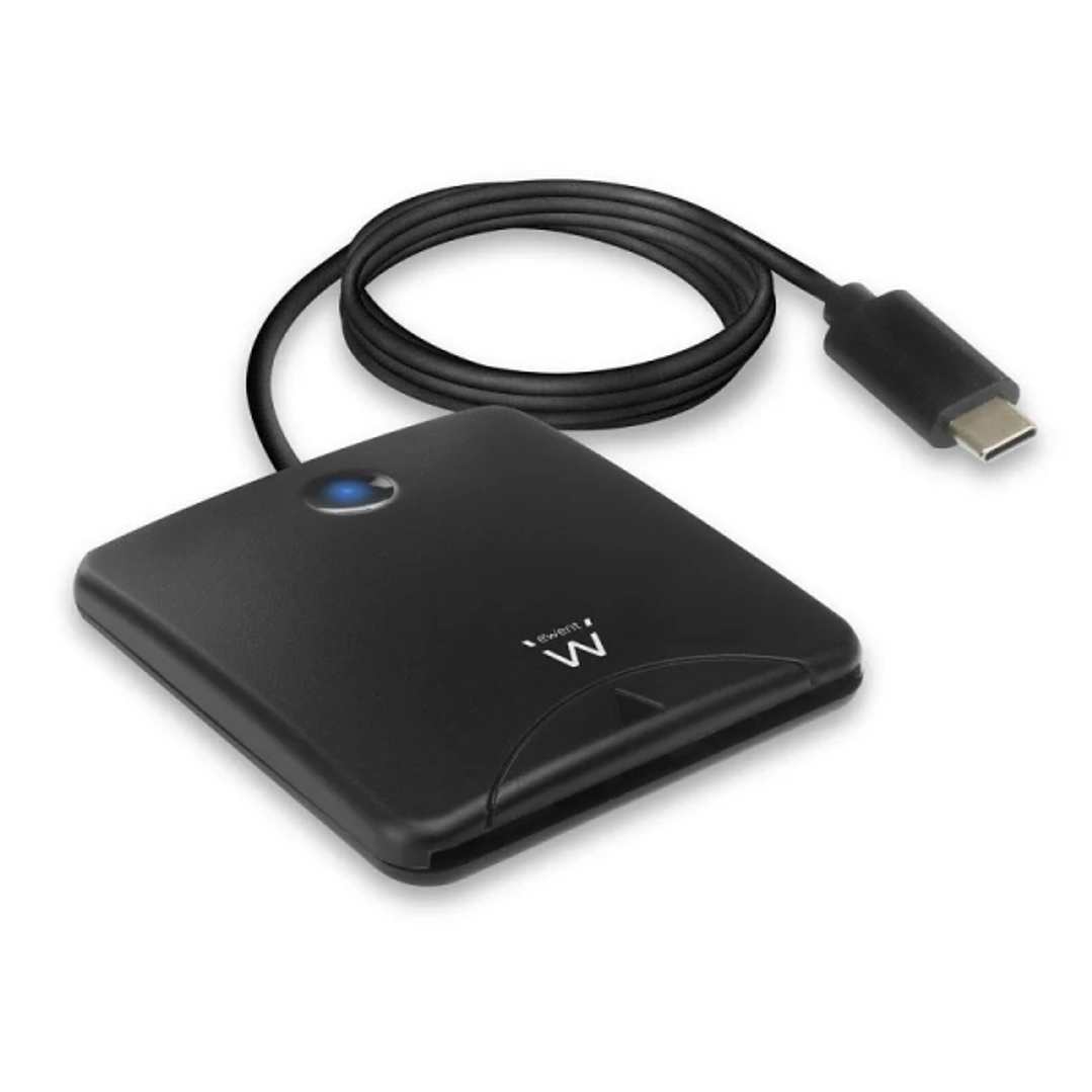 Ewent Lector de Tarjeta Inteligente DNI USB-C - Color Negro 1