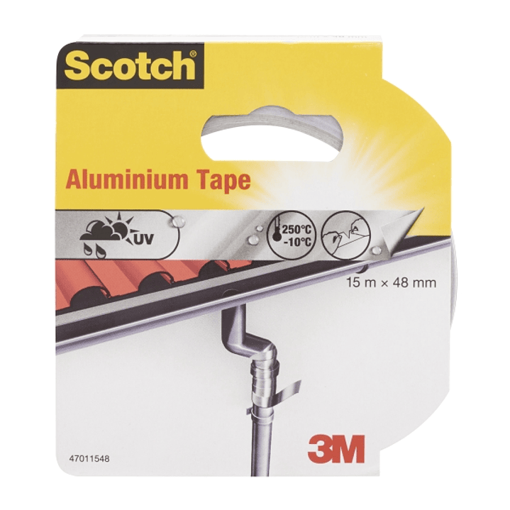 Scotch Cinta Adhesiva de Aluminio - 15m x 48mm - Color Aluminio 1
