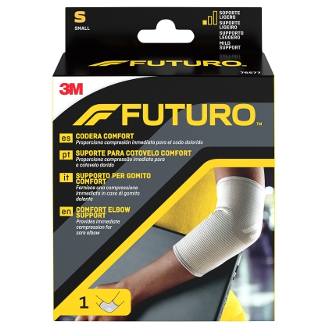Futuro Comfort Codera - Talla S (22.9 - 25.4cm) - Transpirable - Elastico - Anatomico - Color Gris 1
