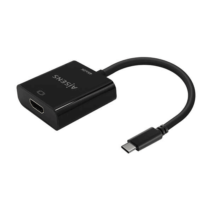 Aisens Conversor USB-C a HDMI 4K@30Hz - USB-C/M-HDMI/H - 15cm - Color Negro 1