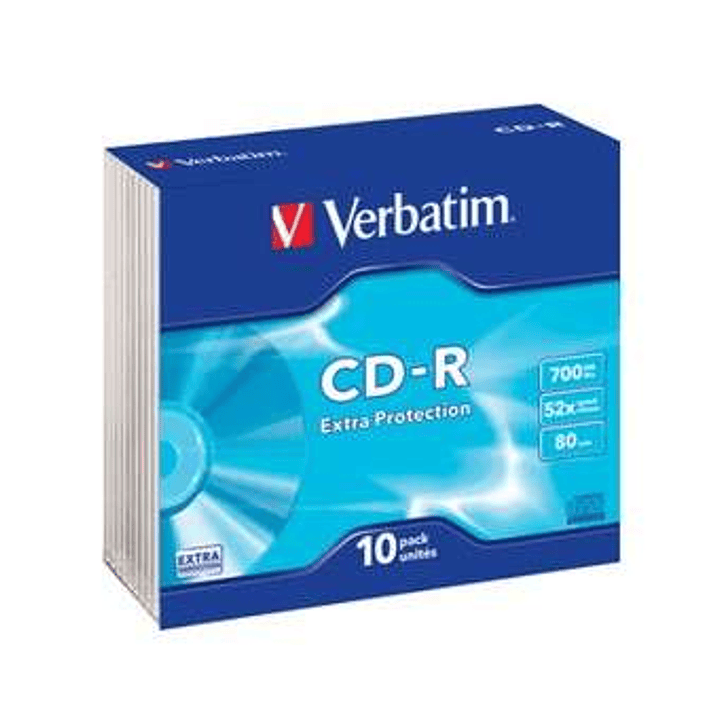 Verbatim CD-R 700MB Caja (Pack 10 Uds) 1