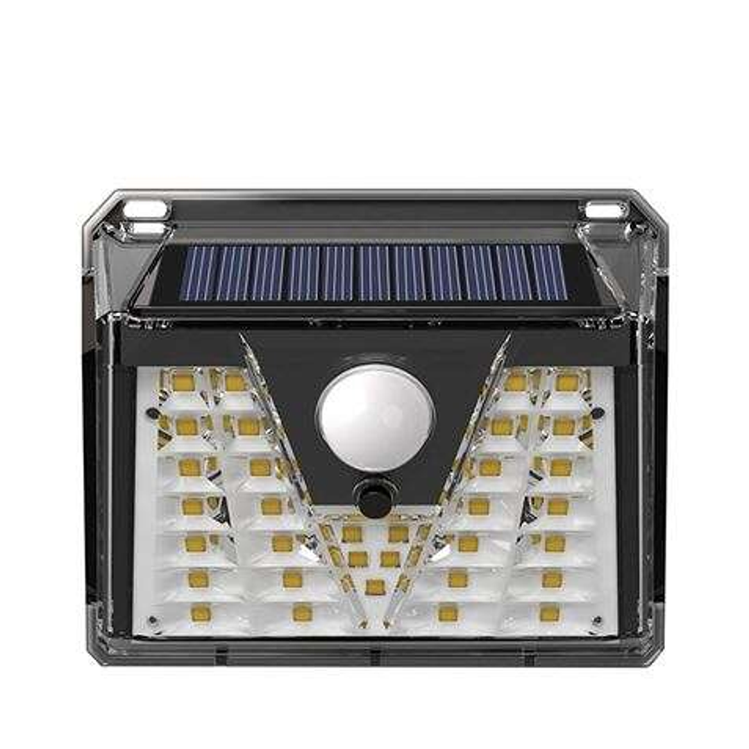 Elbat Aplique Led Solar - 150LM - Luz Fria 6500K - Sensor de Movimiento - Bateria 1200mAh 1