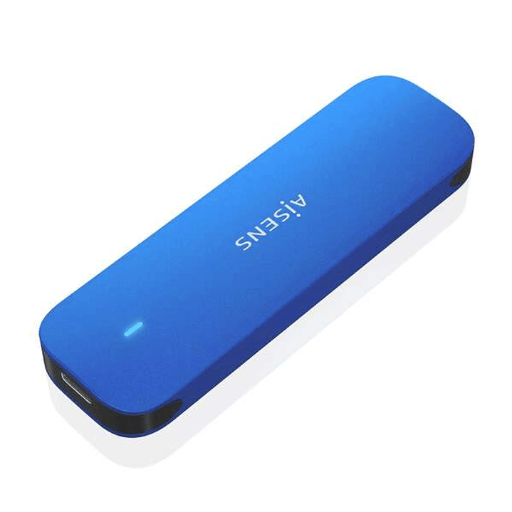 Aisens Caja Externa M.2 (NGFF) ASM2-026Blu NVMe a USB3.2 GEN2 - Color Azul 1