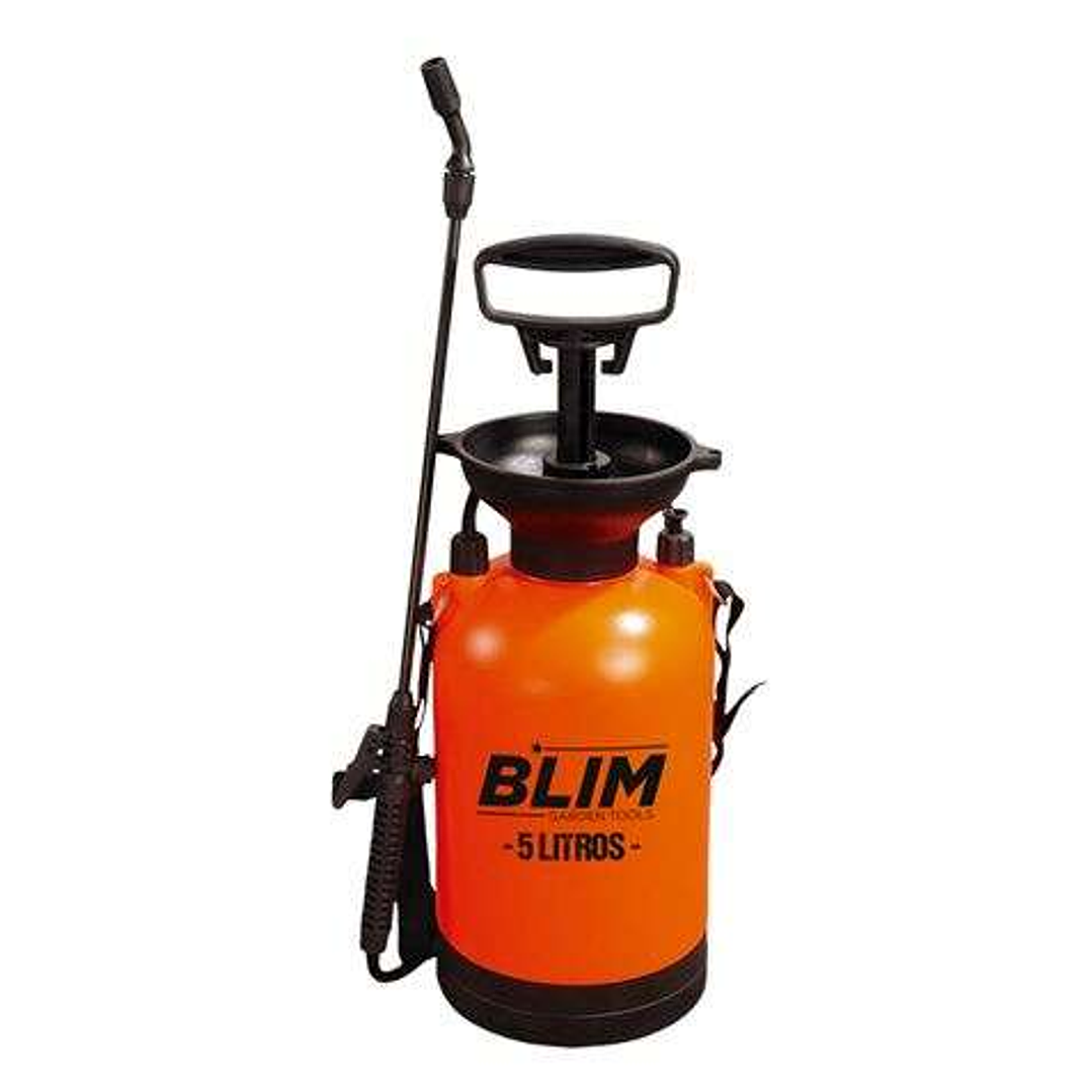 Blim Sulfatadora/Pulverizador de Mano 5L - Bomba con Presion hasta 3 bar - Boquilla Regulable - Correa para Colgar al Hombro 1
