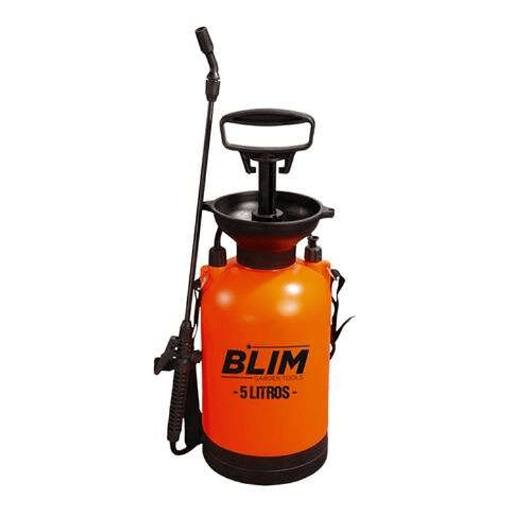 Blim Sulfatadora/Pulverizador de Mano 5L - Bomba con Presion hasta 3 bar - Boquilla Regulable - Correa para Colgar al Hombro 1