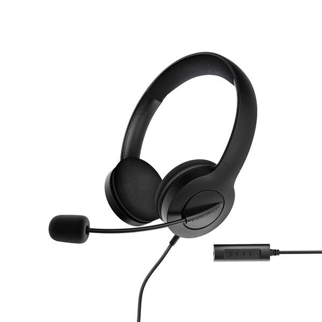 Energy Sistem Auriculares Office 3 - USB y 3.5mm Plug - Control de Volumen y Silencio - Brazo Retractil Microfono - Color Negro 1