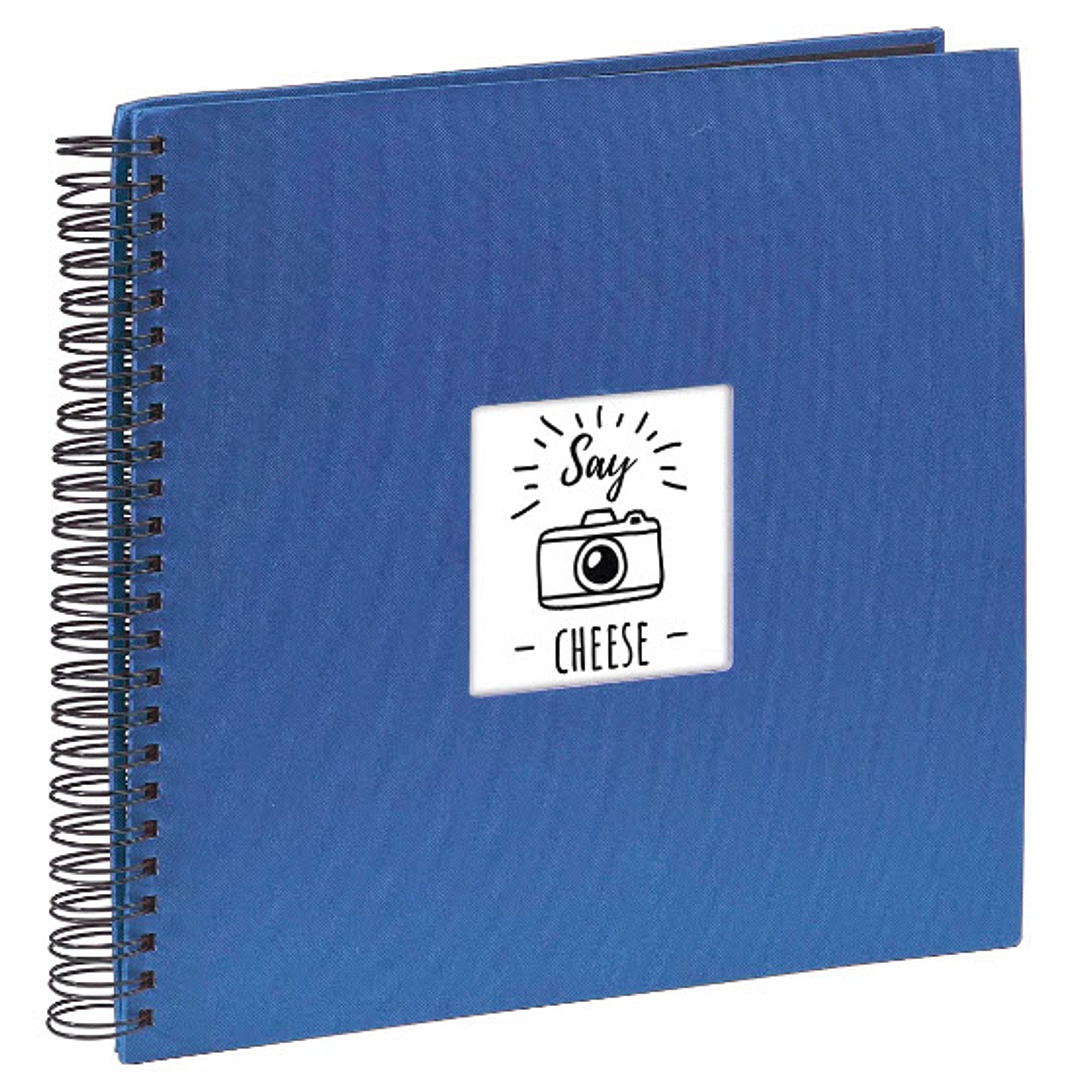 Hama Fine Art Album de Fotos con Espiral - 50 Paginas Negras - 36x32cm - Color Azul 1