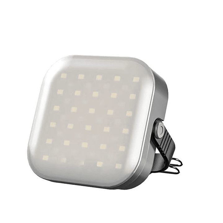 Elbat EB0569 Linterna Solar de Camping 500LM - 6500K - 12 Modos de Iluminacion - Funcion Powerbank - Gancho Ajustable - Color Gris 1