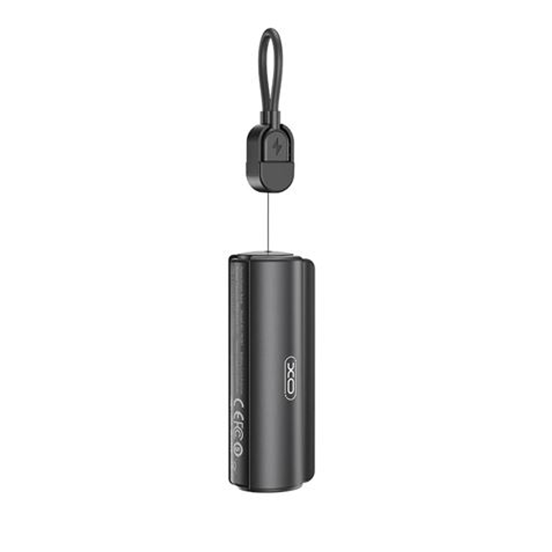 XO PR281 Mini Powerbank 5000Mah - USB-C - Linterna - Color Negro 1
