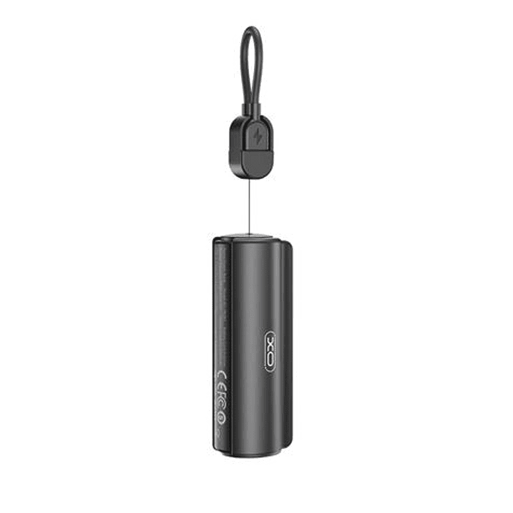 XO PR281 Mini Powerbank 5000Mah - USB-C - Linterna - Color Negro 1