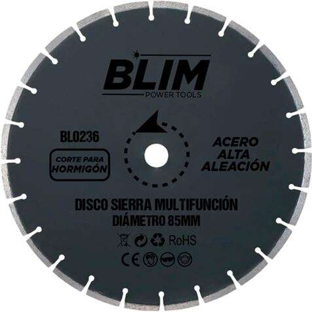 Blim Disco Corte de Hormigon y Marmol para Sierra Multifuncion 85mm 1