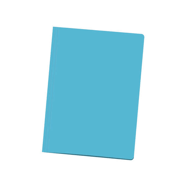Dohe Pack de 50 Subcarpetas de Cartulina de 180gr - Con Ranura para Fastener - Resistente y Duradera - Ideal para Organizar Documentos - Color Azul Cl 1