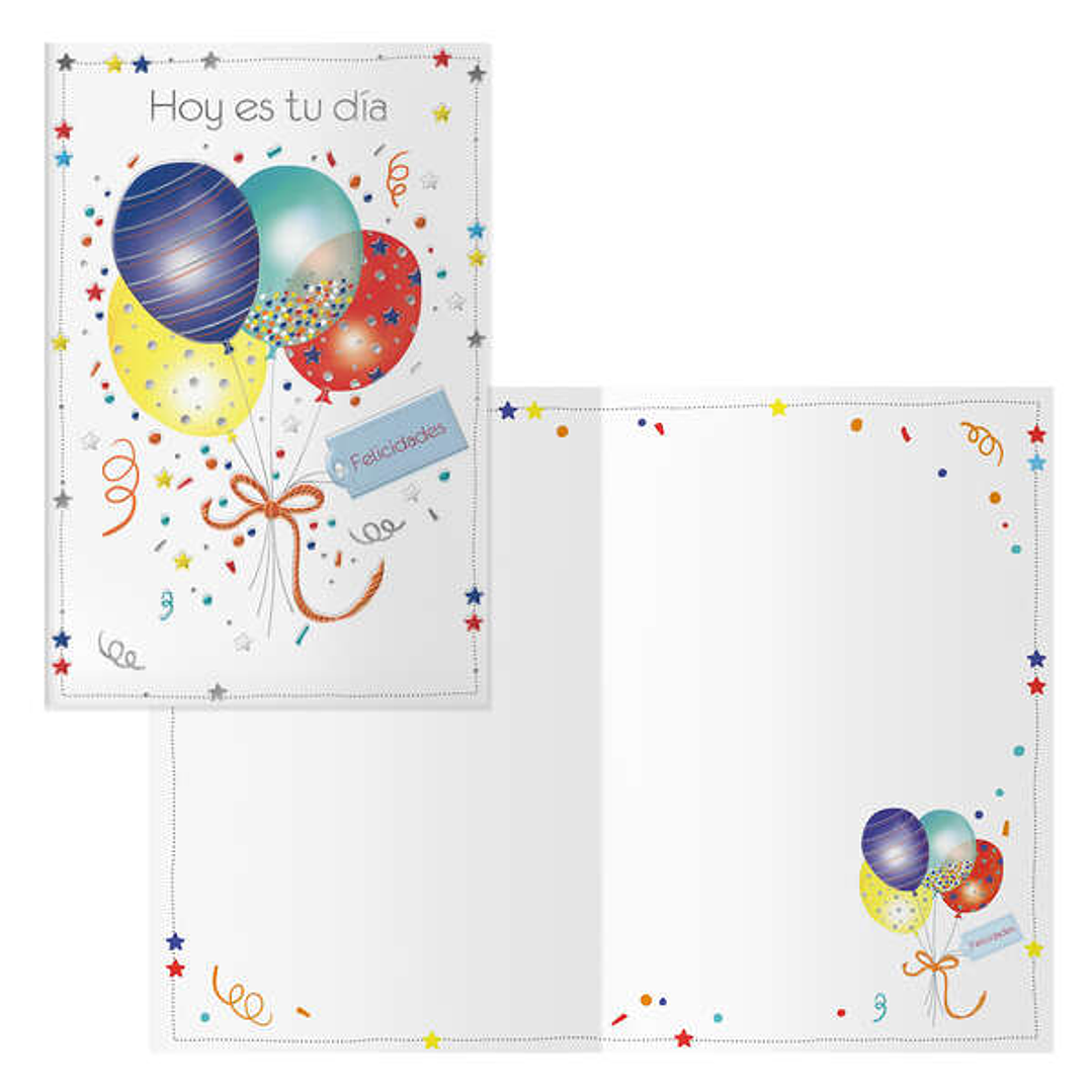 Dohe Pack de 6 Tarjetas de Felicitacion de Cumpleaños - 11.5x17cm - Impresas a Todo Color - Estampaciones con Pelicula de Color - Estampacion en Seco  1