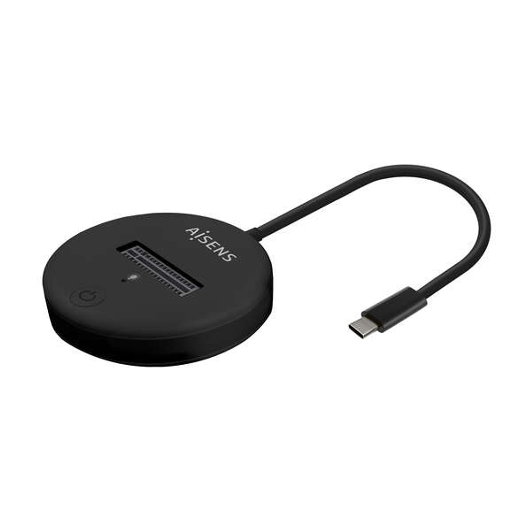 Aisens USB-C Dock M.2 (NGFF) Asuc-M2D013-Bk SATA/NVME a USB3.1 GEN2 - Color Negro 1
