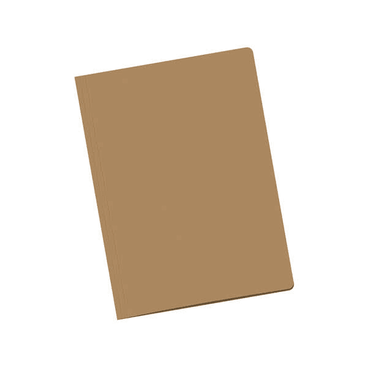 Dohe Pack de 50 Subcarpetas de Cartulina de 170gr A4 - Con Ranura para Fastener - Resistente y Duradera - Ideal para Organizar Documentos - Color Marr 1