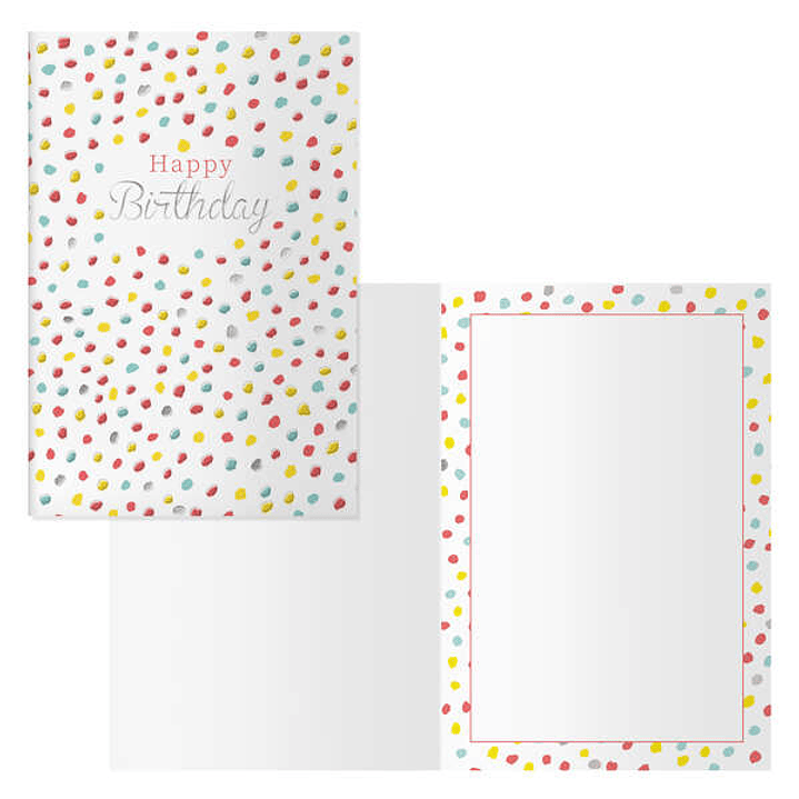 Dohe Pack de 6 Tarjetas de Felicitacion de Cumpleaños - 11.5x17cm - Impresion a Todo Color - Estampaciones con Pelicula de Color - Estampacion en Seco 1