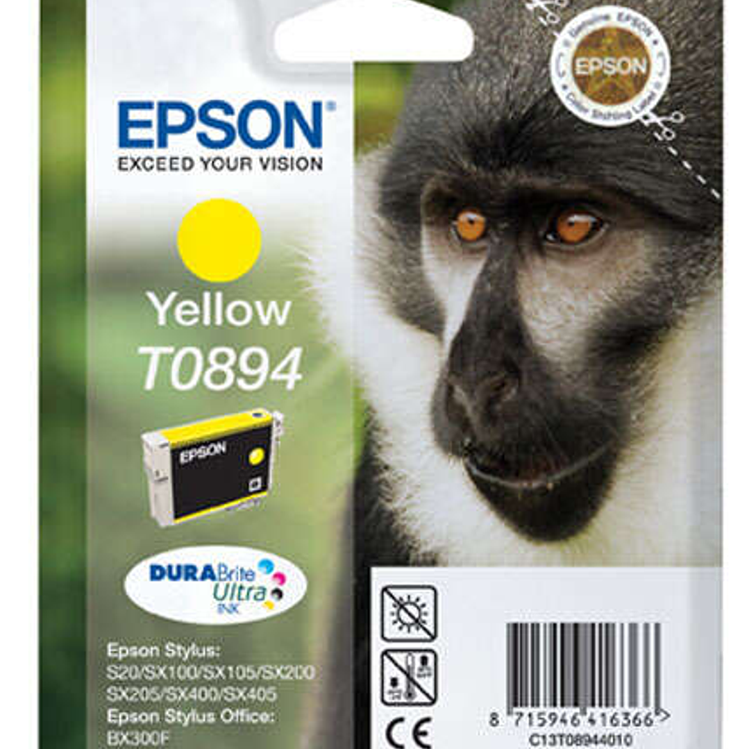 Epson T0894 Amarillo Cartucho de Tinta Original - C13T08944011 1