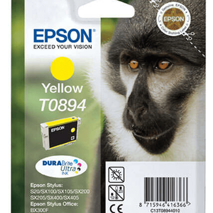 Epson T0894 Amarillo Cartucho de Tinta Original - C13T08944011 1