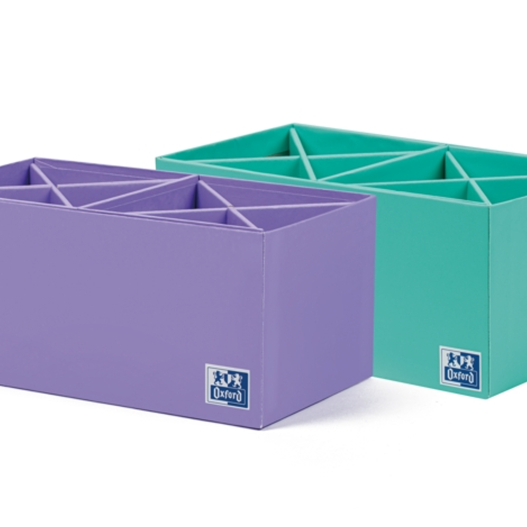 Oxford Portabolis en Cruz 2x4 - Organizador de Boligrafos - Diseño en Forma de Cruz - Capacidad para 8 Boligrafos - Ideal para Escritorio 1