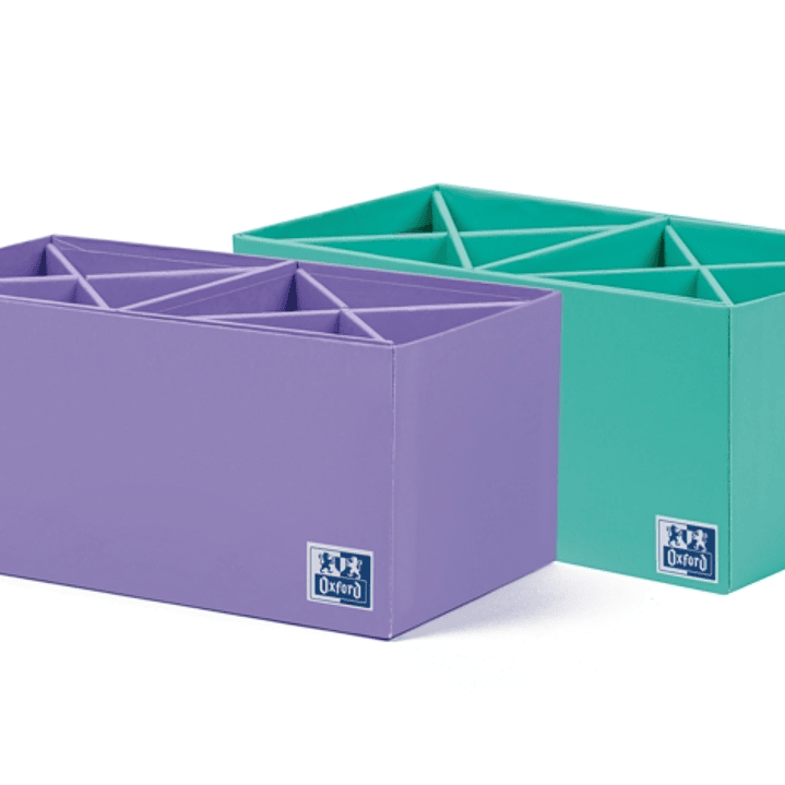 Oxford Portabolis en Cruz 2x4 - Organizador de Boligrafos - Diseño en Forma de Cruz - Capacidad para 8 Boligrafos - Ideal para Escritorio 1