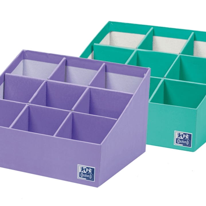 Oxford Portabolis Escalado 3x3 - Practico Organizador de Notas Adhesivas - Escala de Colores para Priorizar Tareas - Ideal para Planificar y Recordar  1