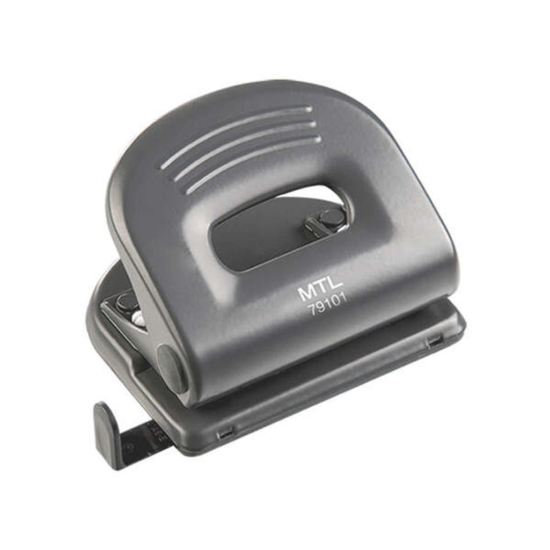 Dohe Taladro Resistente de Alta Calidad - 6mm de Diametro - Distancia de 80mm Entre Perforaciones - Guia Ajustable para Papel - Cubeta de Facil Apertu 1