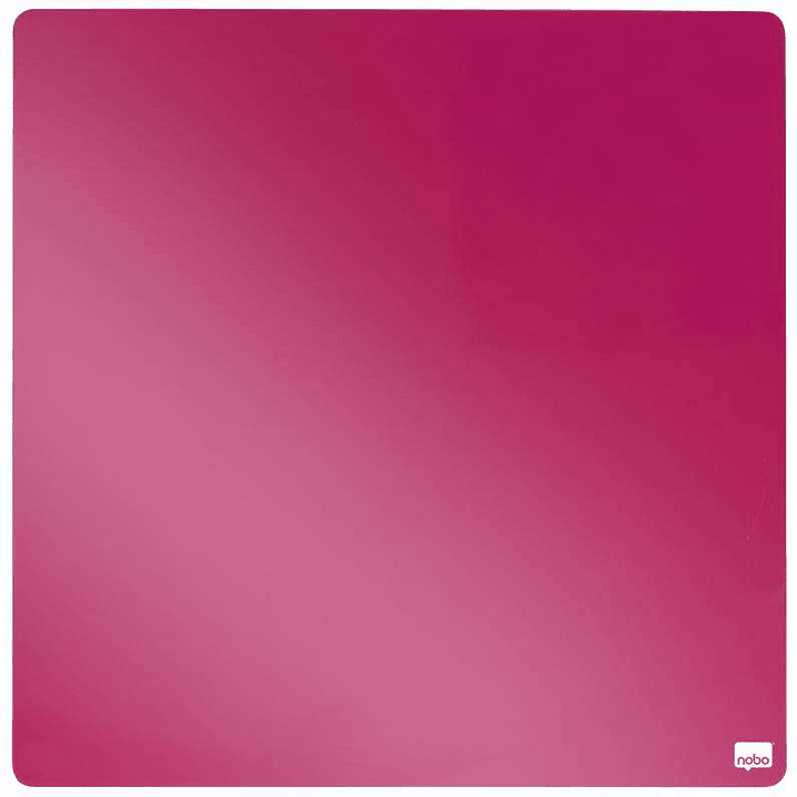 Nobo Tile Mini Pizarra Magnetica 360x360mm - sin Marco - Almohadillas e Imanes Incluidos - Diseño Creativo y Colorido - Fucsia 1