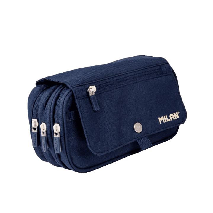 Milan Coleccion 430 Portatodo de Gran Capacidad - 3 Bolsillos con Cremallera y Un Pequeño Bolsillo Frontal - Color Azul 1
