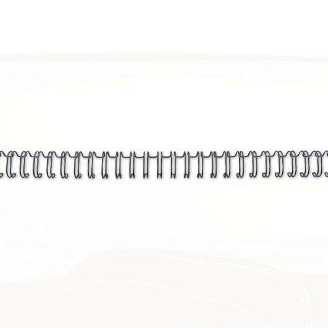 GBC Wirebind Pack de 100 Alambres de Encuadernacion 8mm para Paso 3:1 Redondo o Cuadrado - Formato A4 - Para 34 Orificios - Encuaderna hasta 70 Hojas  1