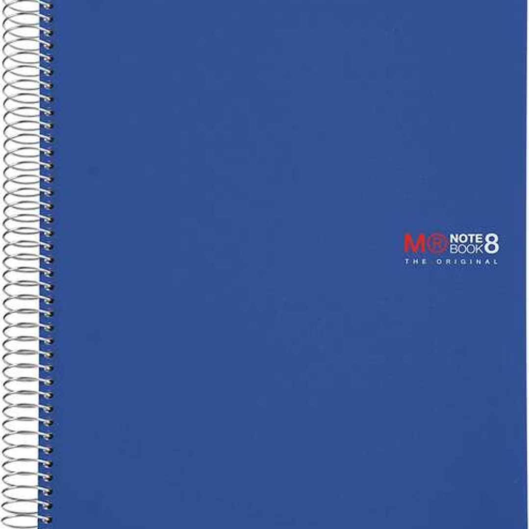 Miquel Rius Notebook8 Cuaderno de Espiral Formato A4 - 200 Hojas de 70 gr Microperforadas con 4 Taladros - Cubiertas de Polipropileno - Cuadricula 5x5 1