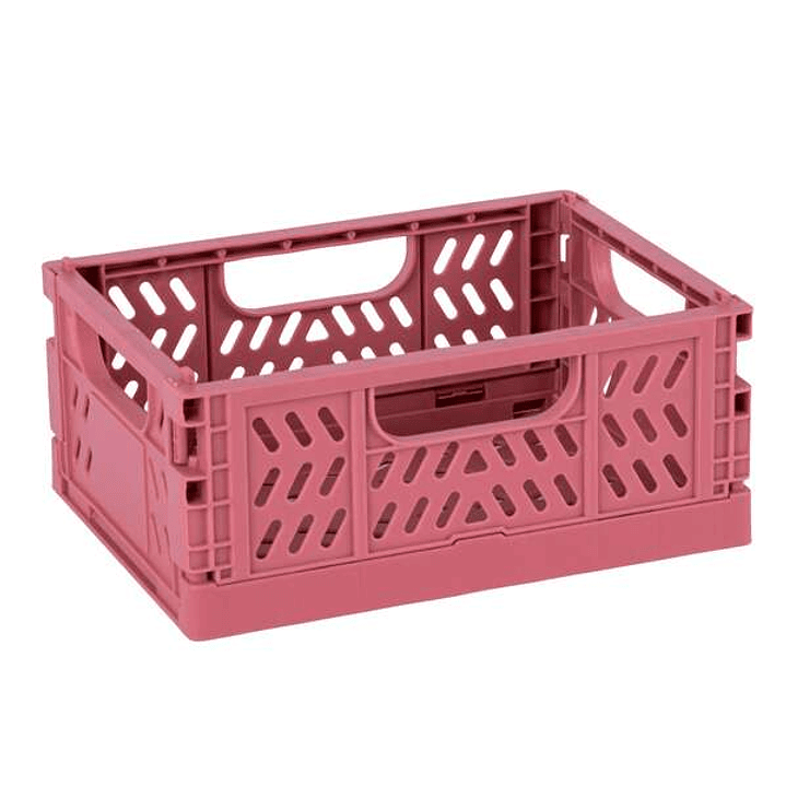 Apli Up North Pack de 4 Cajas de Plastico Plegables y Apilables - Tamaño 140x100x60mm - Ideal para Herramientas, Juguetes, Colada etc... - Colores Sur 1