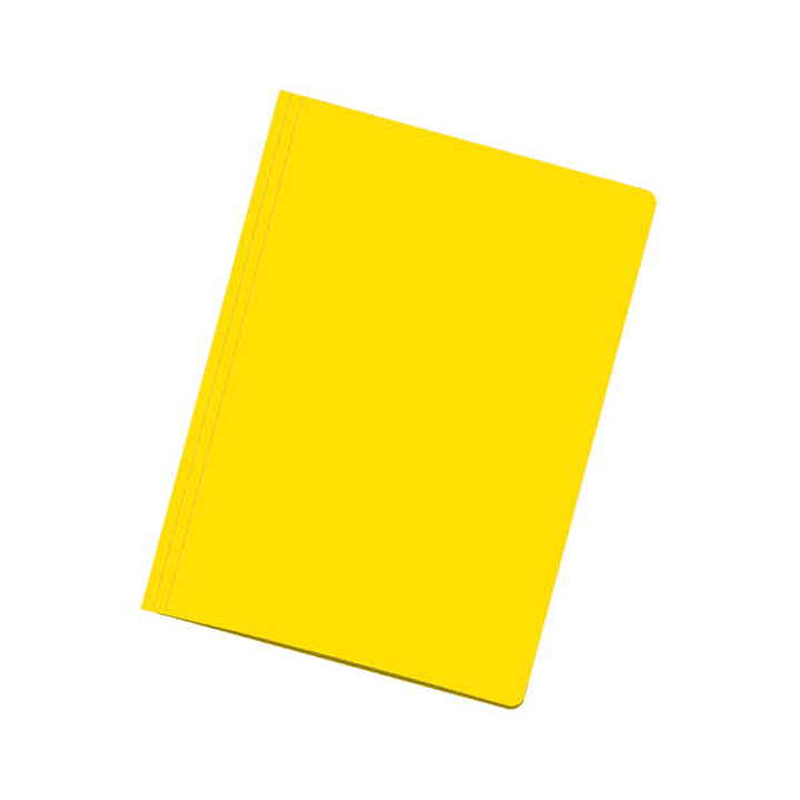 Dohe Pack de 50 Subcarpetas de Cartulina de 180gr A4 - Con Ranura para Fastener - Resistente y Duradera - Ideal para Organizar Documentos - Color Amar 1