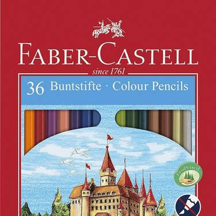 Faber-Castell Classic Colour Pack de 36 Lapices de Colores Hexagonales - Resistencia a la Rotura - Colores Surtidos 1