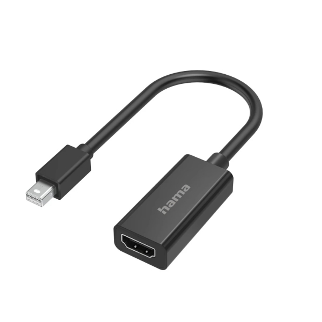 Hama Essential Adapatador de Video - 4K - Mini DisplayPort Macho - HDMI Hembra - Color Negro 1