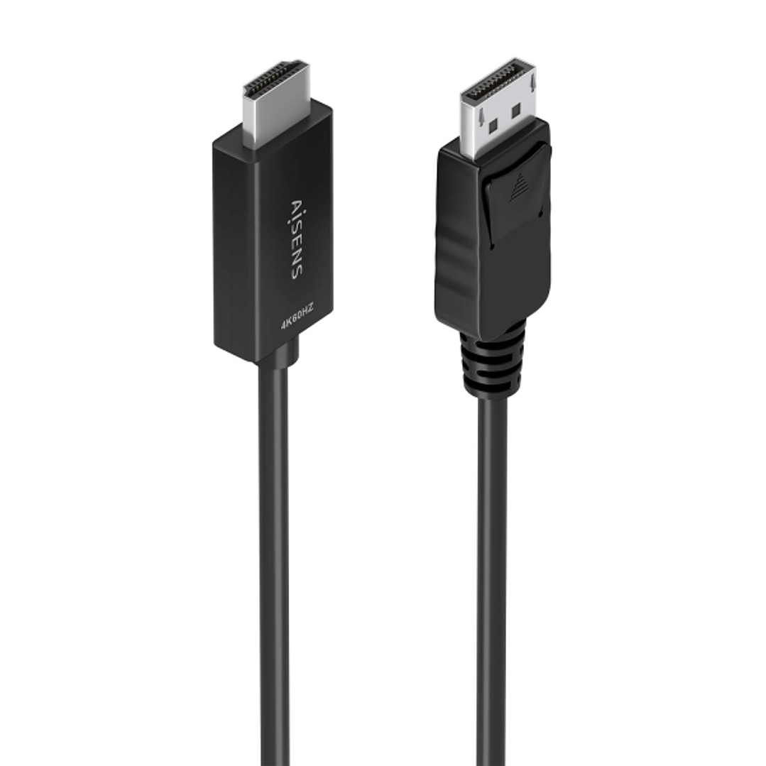 Aisens Cable Conversor DISPLAYPORT a HDMI 4K@60HZ - DP/M-HDMI/M - 3.0m - Color Negro 1