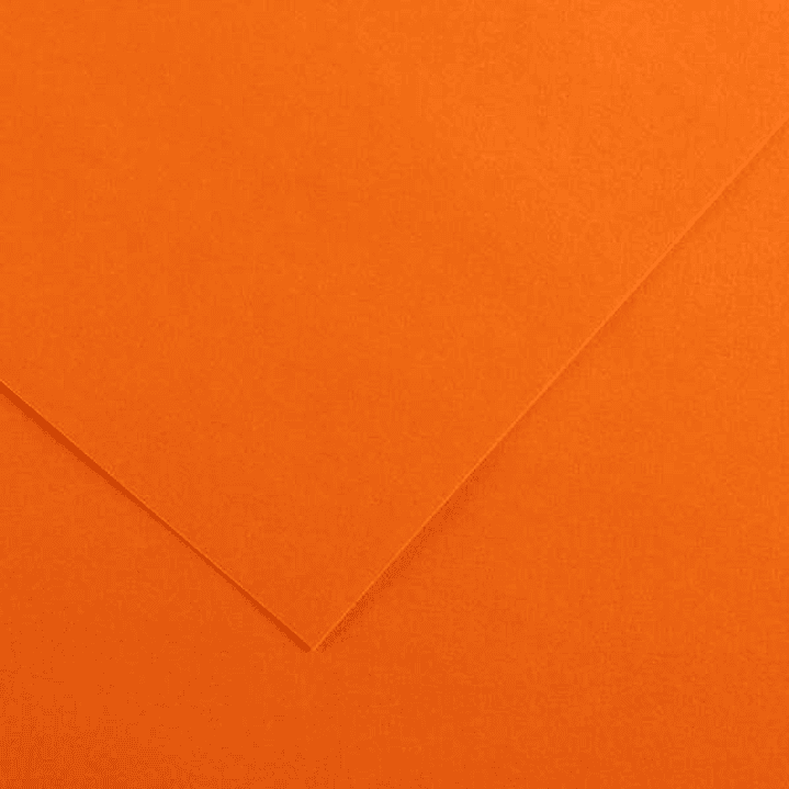 Canson Guarro Pack de 25 Cartulinas Iris de 185g - 50x65cm - Color Naranja 1