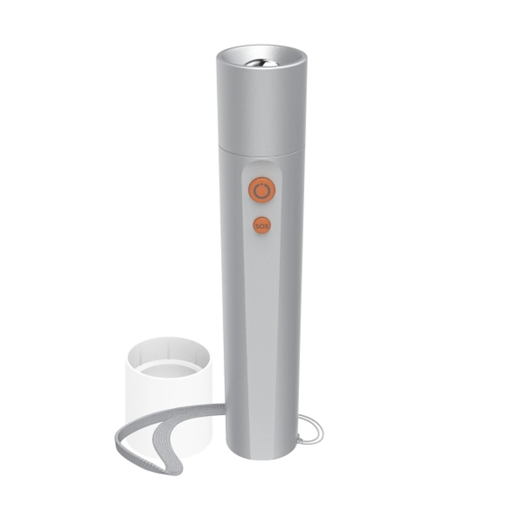 Hama Fl250 Linterna LED - Potencia 3W - 250 Lumenes - Funciona con 3 Pilas AAA - Aluminio - Color Plata 1