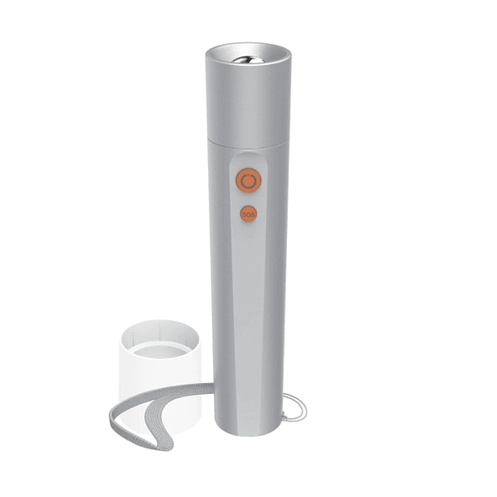 Hama Fl250 Linterna LED - Potencia 3W - 250 Lumenes - Funciona con 3 Pilas AAA - Aluminio - Color Plata 1